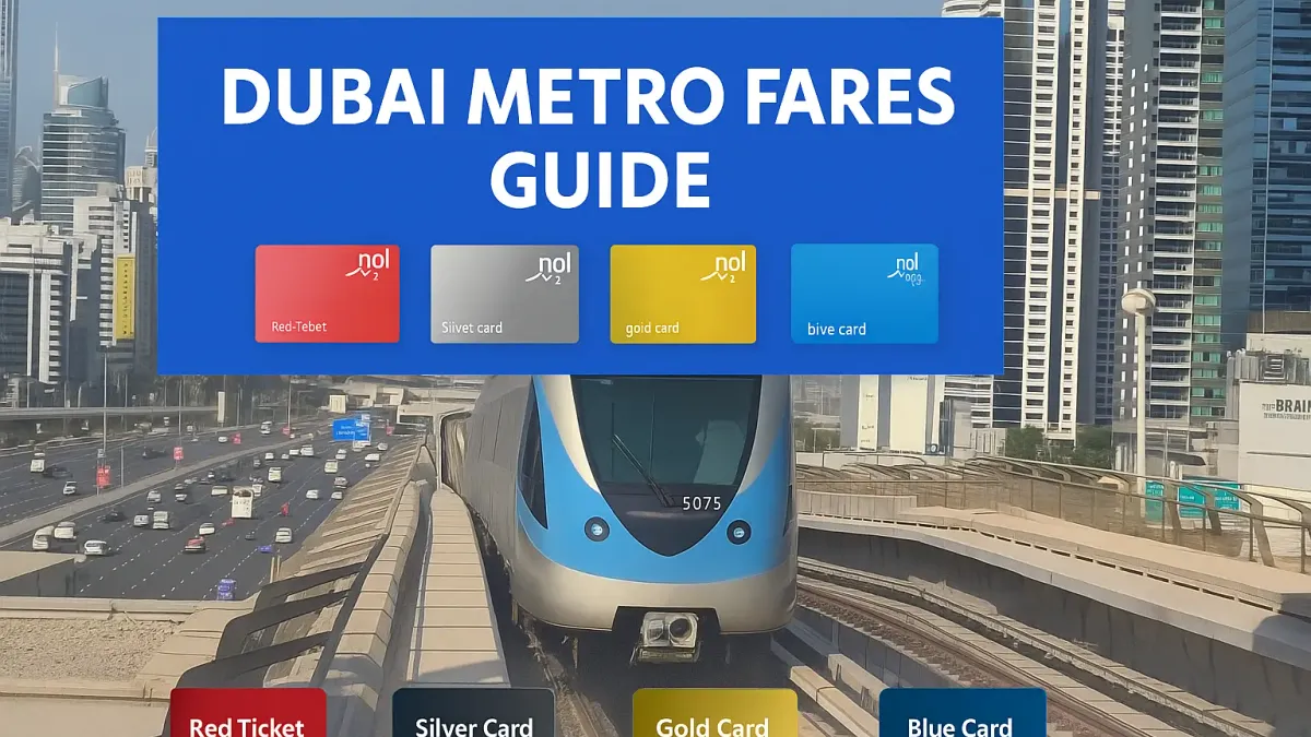 Dubai Metro Fares 2025 | Nol Card Prices, Passes & Discount