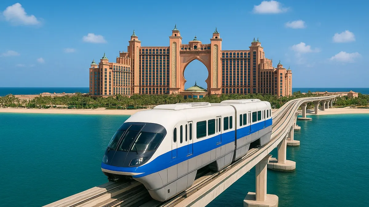 How to Reach the Atlantis Palm Using the Dubai Metro Tram, and Mono Rails