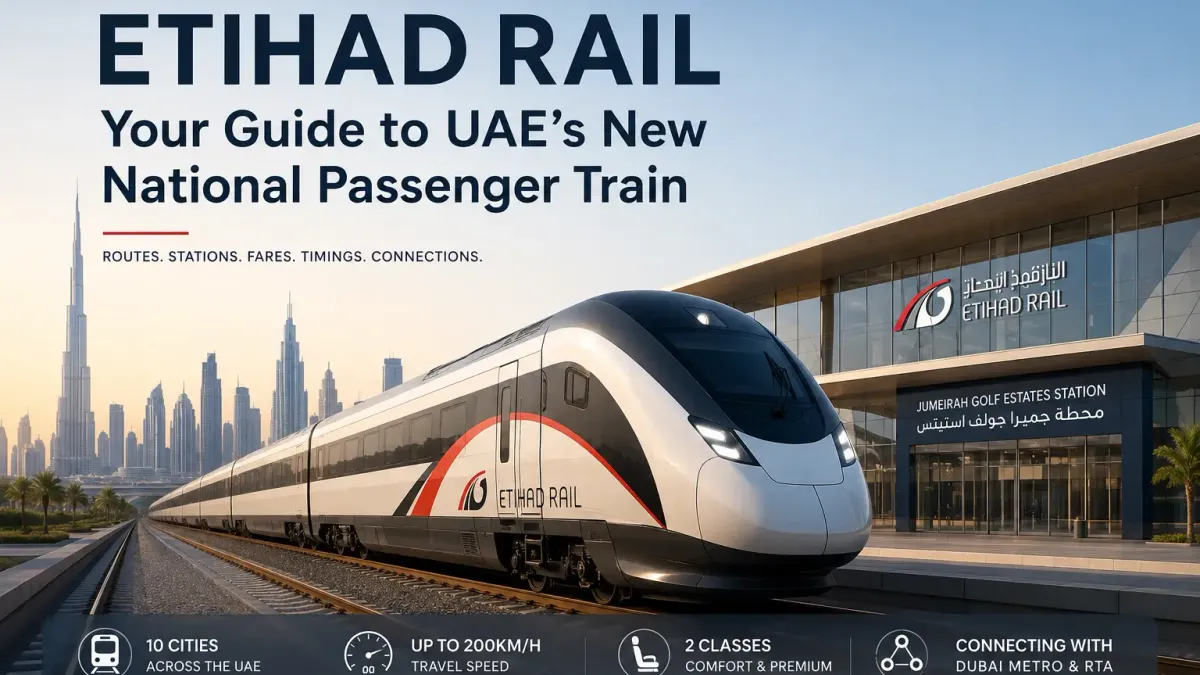 Etihad Rail Launches in UAE Connecting Dubai to 10 Cities