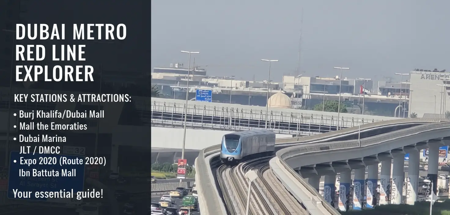 Top Attractions Near Dubai Metro Red Line Stations